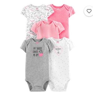 Carter's Girls 5-Pack Bodysuits